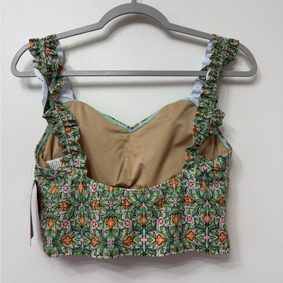 NWT Kortni Jeane Ruffle Sleeve Bikini Top - Picture 6 of 9